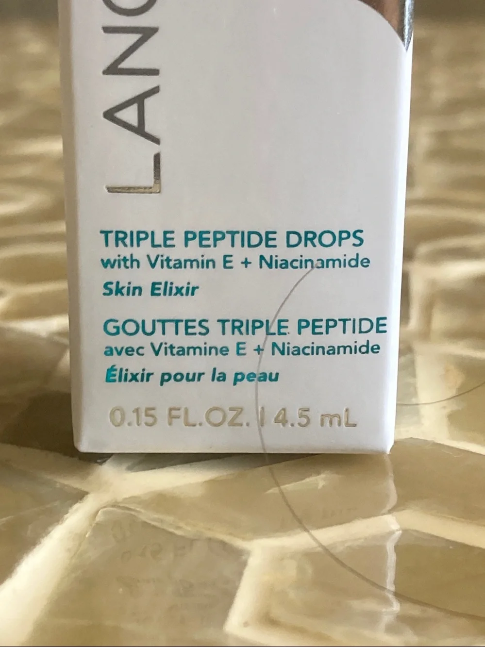 NEW!  Lancer Skincare Triple Peptide Drops Vitamin E Daily Anti-Aging Face Serum